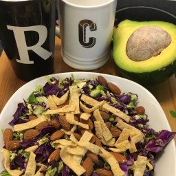 Purple Cabbage Brussels Chopped Salad