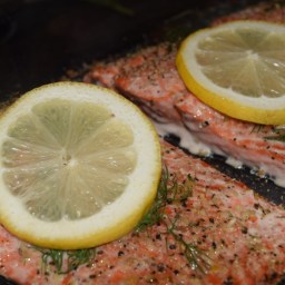 Lemon Pepper Dill Salmon