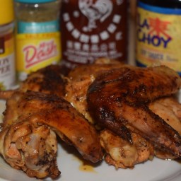 Roasted Sriracha Chicken Wings