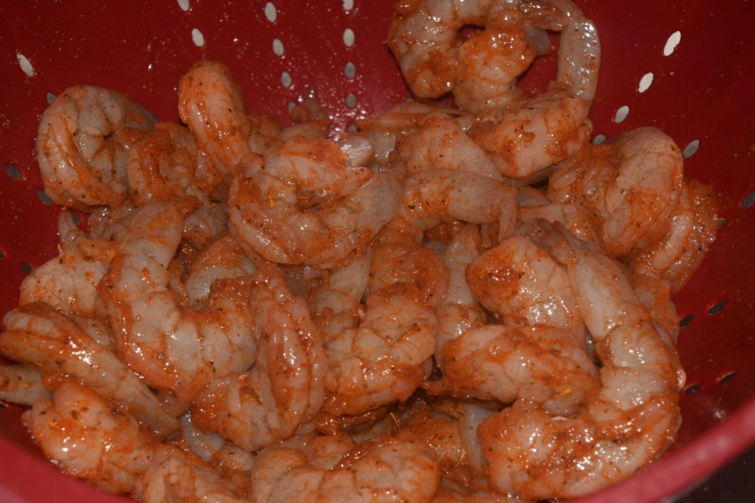 Cajun coated shrimp